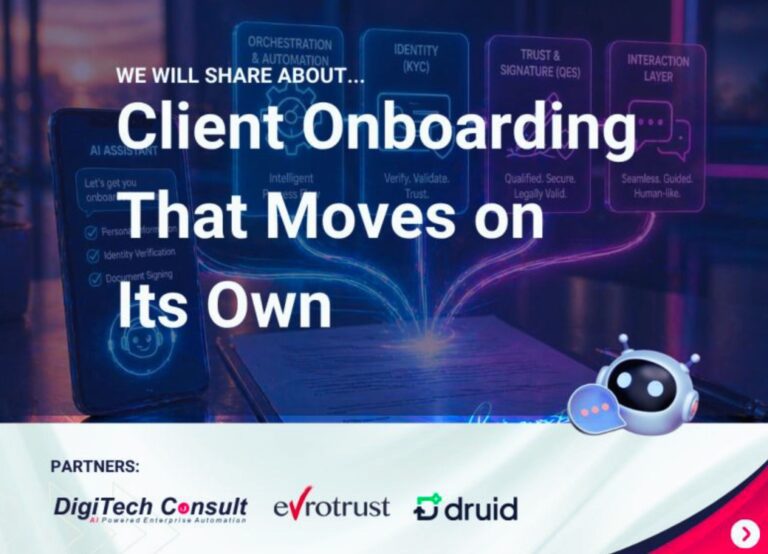 Webinar: Secure customer onboarding with AI assistant and electronic signature